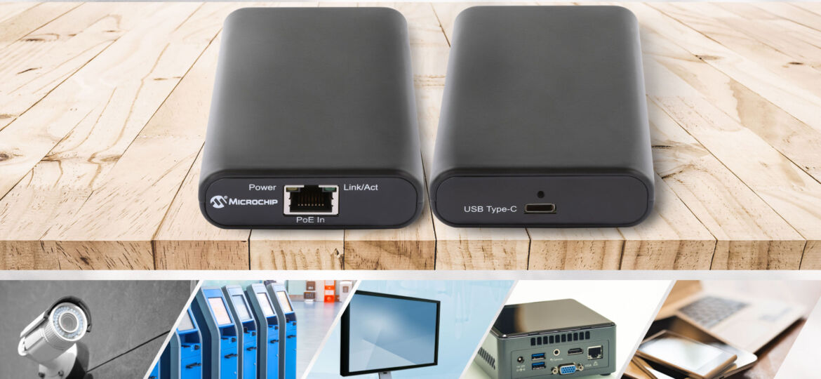 Microchip releases first IEEE 802.3bt Power over Ethernet to USB Type-C power and data adapter
