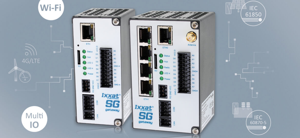 Ixxat Smart Grid Gateways enable IO and Wi-Fi sensors to be connected to energy networks